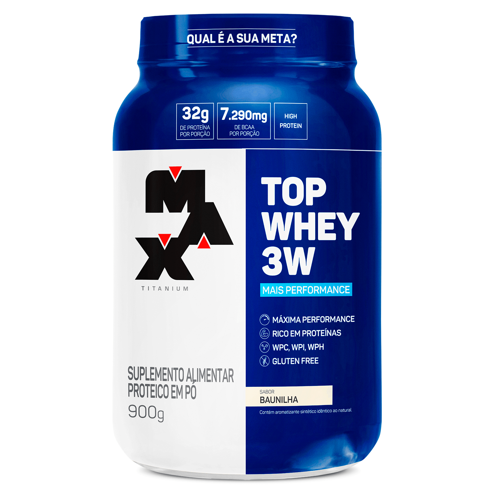 Top Whey 3W Mais Performance Baunilha